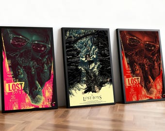 The Lost Boys Movie Poster | Classic Films | Home Theater | Personalized Dorm Wall Art | Movie Fan Home Decor | Birthday Gift