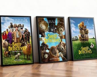 The Sheep Detectives Movie Poster | Classic Films | Home Theater | Personalized Dorm Wall Art | Movie Fan Home Decor | Birthday Gift