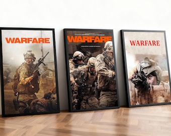Plakat filmowy „Wojna” | Klasyczne filmy | Kino domowe | Spersonalizowana dekoracja ścienna do akademika | Dekoracja domu dla fanów filmów | Prezent urodzinowy