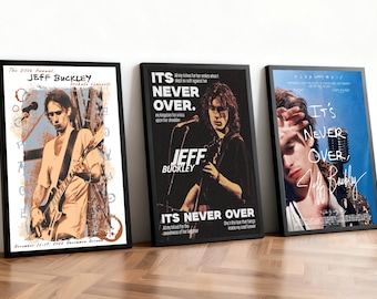 Plakat muzyczny Jeffa Buckleya | Plakat koncertowy | Wydruki na płótnie | Dekoracje ścienne | Galerie | Plakat estetyczny