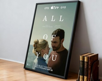 Plakat filmowy „All of You” | Klasyczne filmy | Kino domowe | Spersonalizowana dekoracja ścienna do akademika | Dekoracja domu dla fanów filmów | Prezent urodzinowy