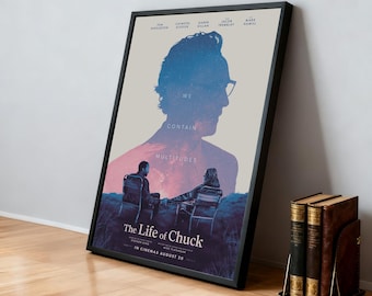 The Life of Chuck Movie Poster | Science Fiction Movie | Home Theater | Personalized Dorm Wall Art | Movie Fan Home Decor | Birthday Gift