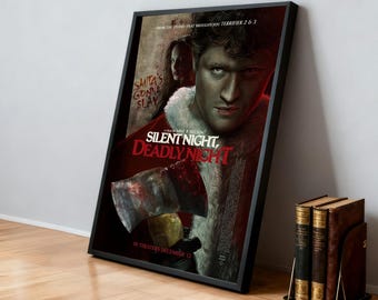 映画『サイレント・ナイト、デッドリー・ナイト』ポスター | クラシック映画 | ホームシアター | パーソナライズされた寮の壁アート | 映画ファンのホームデコレーション | 誕生日プレゼント