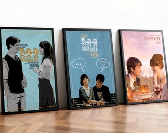 500 Days of Summer Movie Poster | Classic Films | Home Theater | Personalized Dorm Wall Art | Movie Fan Home Decor | Birthday Gift