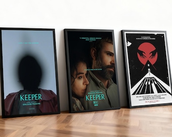 Plakat filmowy Keeper | Klasyczne filmy | Kino domowe | Spersonalizowana dekoracja ścienna do akademika | Dekoracja domu dla fanów filmów | Prezent urodzinowy