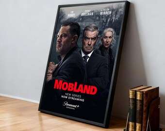 Póster de la película MobLand / Películas clásicas / Cine en casa / Arte mural personalizado para dormitorio / Decoración del hogar para fanáticos del cine / Regalo de cumpleaños