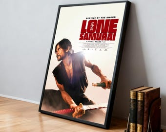 Poster del film Lone Samurai / Film classici / Home Theater / Decorazione murale personalizzata per dormitorio / Decorazione per la casa per appassionati di cinema / Regalo di compleanno