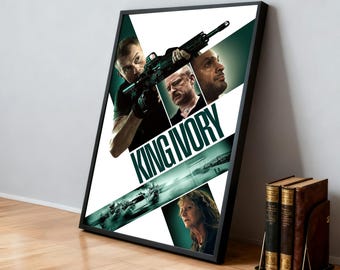 Plakat filmowy „King Ivory” | Klasyczne filmy | Kino domowe | Spersonalizowana dekoracja ścienna do akademika | Dekoracja domu dla fanów filmów | Prezent urodzinowy