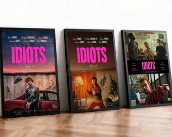 Idiots Movie Poster | Classic Films | Home Theater | Personalized Dorm Wall Art | Movie Fan Home Decor | Birthday Gift
