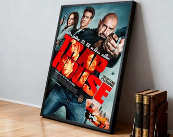 Plakat filmowy „Trap House” | Klasyczne filmy | Kino domowe | Spersonalizowana dekoracja ścienna do akademika | Dekoracja domu dla fanów filmów | Prezent urodzinowy