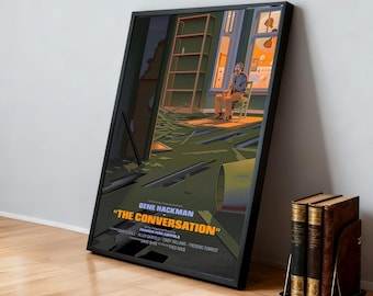 Póster de la película "La conversación" / Películas clásicas / Cine en casa / Decoración personalizada para dormitorio / Regalo de cumpleaños