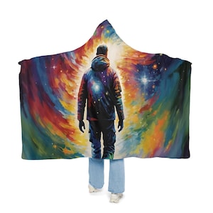 Cosmic Blanket, Galaxy Throw, Space Blanket, Celestial Home Decor, Starry Night, Nebula Bedroom Accessory