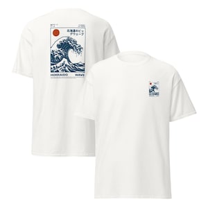 Hokkaido Wave T-Shirt: Japanese Surf Art Graphic Tee