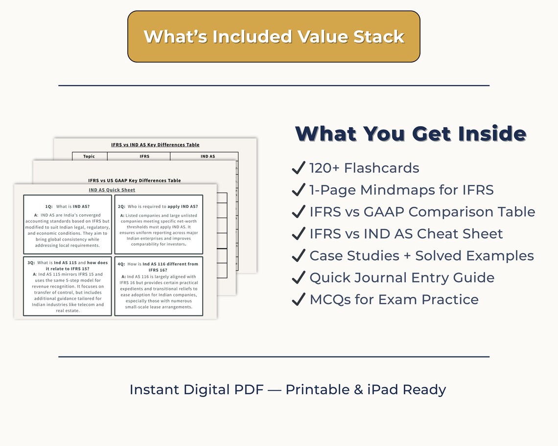 IFRS Study Pack Printable | Accounting Exam Revision Notes PDF ...