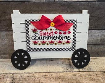 CART (Farmhouse White) - Cross Stitch Finishing Board, Cross Stitch Finishing Piece, Cross Stitch Backer