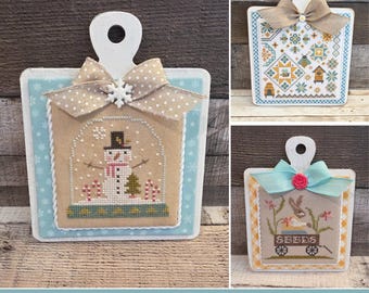 SQUADDLE COLLECTION (Farmhouse White) - Cross Stitch Finishing Board, Cross Stitch Backer, Custom Board