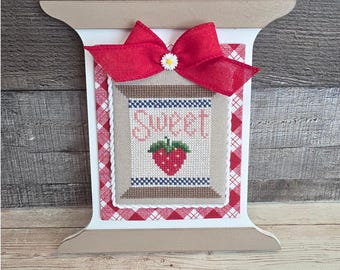 SPOOL (Basic White) - Cross Stitch Finishing Board, Cross Stitch Finishing Piece, Cross Stitch Backer