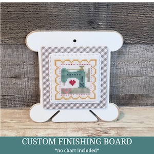 SMALL BOBBIN (Basic White) - Cross Stitch Finishing Board, Cross Stitch Finishing Piece, Cross Stitch Backer