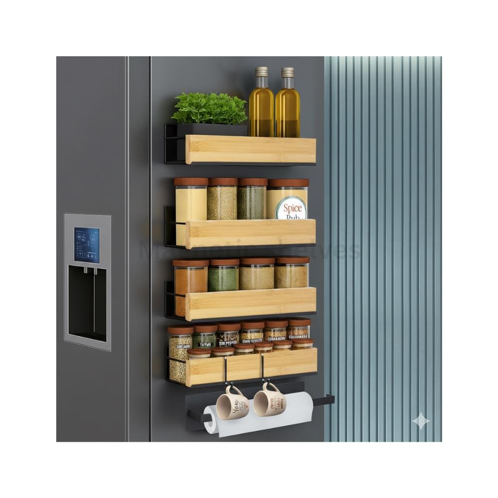 Magnetic Spice Rack - DIY Roundup