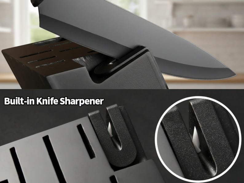 Complete 15 piece knife set for home cooking