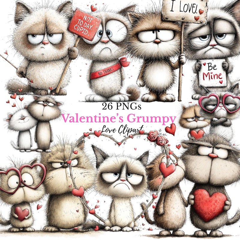 Grumpy Cat Valentine - Etsy