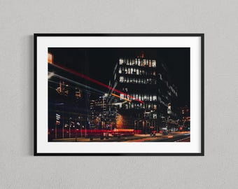 Framed Fine Art Photo Print | Museum-Grade Paper + Premium Wood Frame | Ready to Hang | Free Shipping | “Citylights”