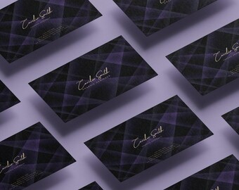 Plantilla de tarjeta de presentación elegante: Diseño editable en Canva (PDF)