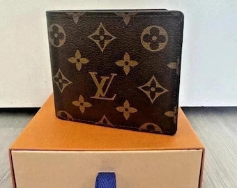 Vintage Louis Vuitton Wallet Bi Fold Monogram Canvas | Luxury Designer Wallet | Classic Brown LV Wallet | Gift for Her Him