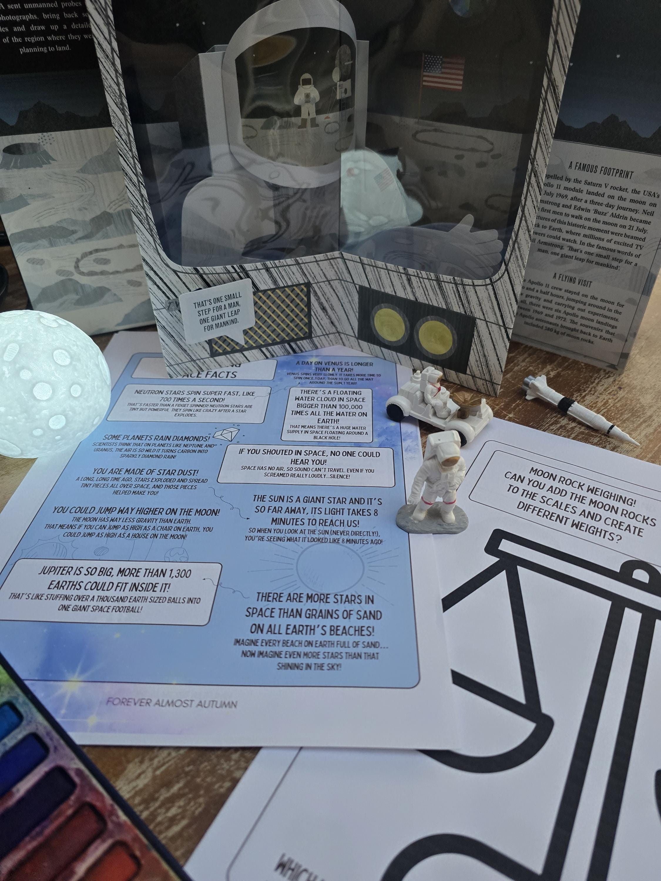 Space Learning Pages Space Learning Pack | 17 Page Printable Activity Bundle for Young ...