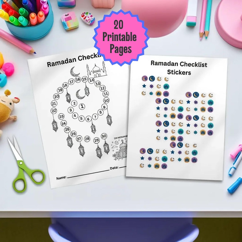Ramadan Activity Sheets 2026 Printable PDF, Kids Ramadan Activity Book ...