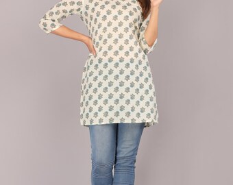 Blusa Kurti con estampado floral