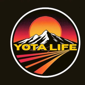 Mountain Sunrise Yota Life Sticker Toyota Overland Decal Waterproof Adventure Gear