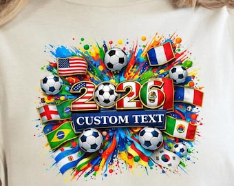 Custom Football Fan Shirt, Personalized Country Flag Tee, International Football Graphic Shirt, Family Matching Tee, Custom Name Shirt