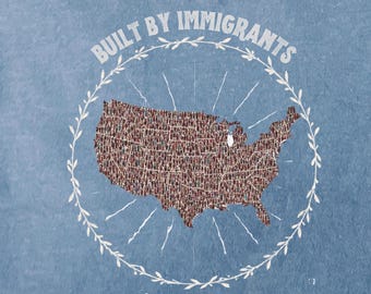 Comfort Colors® Built by Immigrants Shirt, You Can’t Deport History, Political Statement Tee, Anti Racism T-shirt, Immigrant Rights Protest