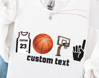Customizable Basketball Season Sweatshirt or T-Shirt, Basketball Tis the Season Sweatshirt, Basketball Mom, Custom Basketball Mom Sweatshirt