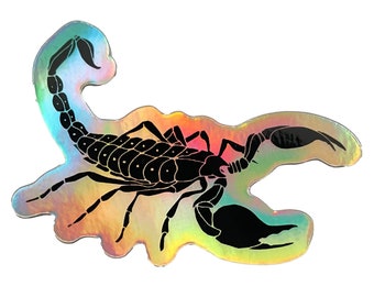 Scorpion Holographic Sticker