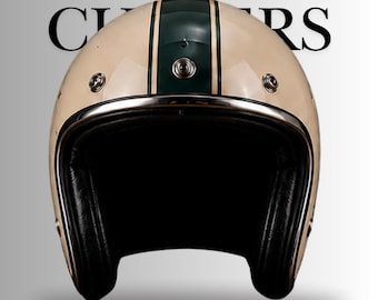 Vintage Motorcycle Helmet, Arthur Fulmer Helmet, Metallic Gold