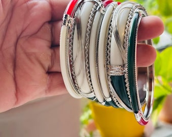 新発売 ロータスエナメル ルビーグリーン バングルセット - Etsy 日本