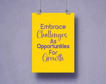 Motivational Quote Wall Art, Entrepreneurial Growth Print (Digital Download)