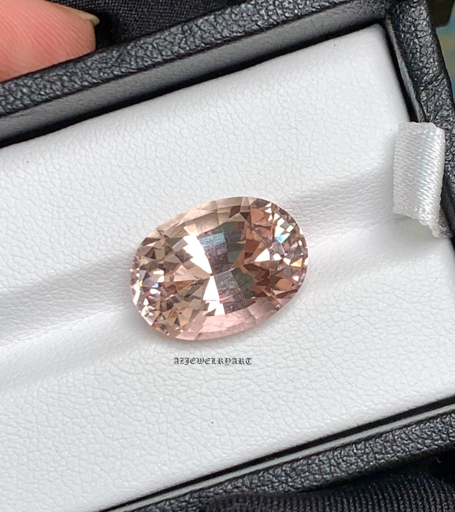Oval Imperial Topaz Loose Stone | Peach Pink Gem, December Birthstone ...