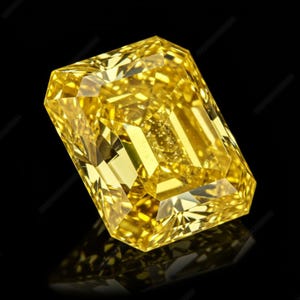 Zeldzame gele diamant – 2,8 kt fancy levendige, losse VVS Clarity-edelsteen voor het maken van sieraden.