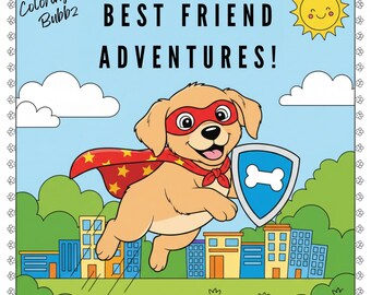 Dog Coloring Book for Kids – 10 Cute Puppy Coloring Pages, Preschool & Toddler Activity Book, Birthday Gift
