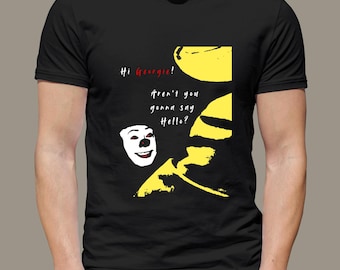 Hallo Georgie T-shirt: horrorfilm T-shirt, griezelige clown