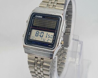 Casio AL-180 Alarm Chrono Digital 668 Vintage Men's Watch - Etsy