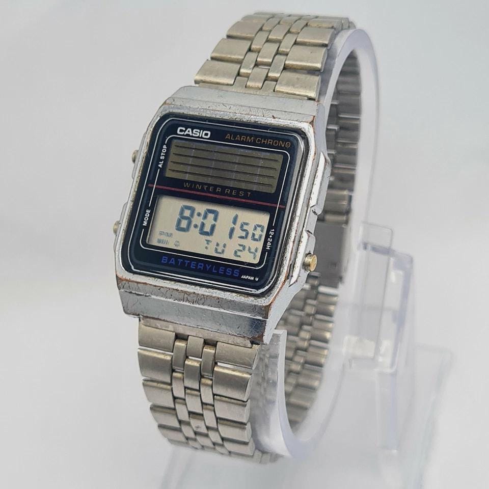 Casio AL-180 Alarm Chrono Digital 668 Vintage Men's Watch - Etsy