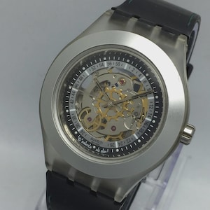 Swatch Irony Diaphane automatisk skeletturtavla vintage herrklocka