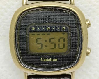 Vintage Casio Casiotron R-15 Digital Quartz Japan Men's Wristwatch