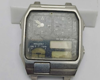 非常に珍しいシチズン デジアナ 1980 年代 完璧に動作するアナログ