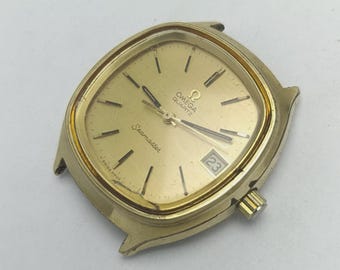 Orologio vintage Omega Seamaster Quartz 196 0073 color oro Cal.1315 per pezzi di ricambio