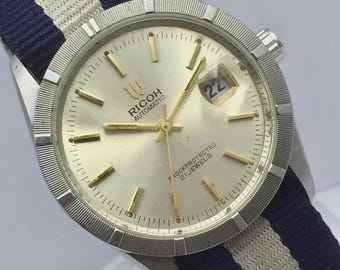 Reloj vintage automático Ricoh Medallion de 21 joyas para hombre